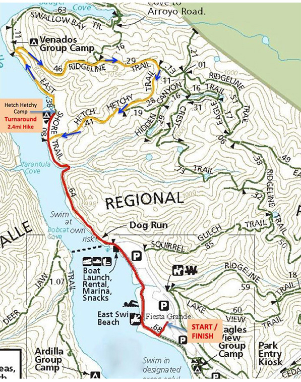 2022 Hike for Hope trail map